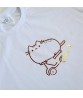 250 300Gsm High Quality Cotton Custom Heat Transfer Vinyl Cute Cat Logo Oversize Women T Shirt